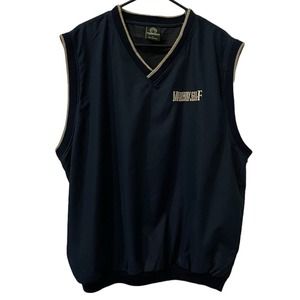 3 for $25- Men's WEATHERPROOF Performance Vest Golf Activewear Navy Large-Midway